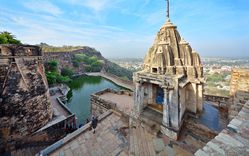 city, chittorgarh, outdoors, nature, day, built structure, water, building exterior, architecture, building, history, the past, travel destinations, belief