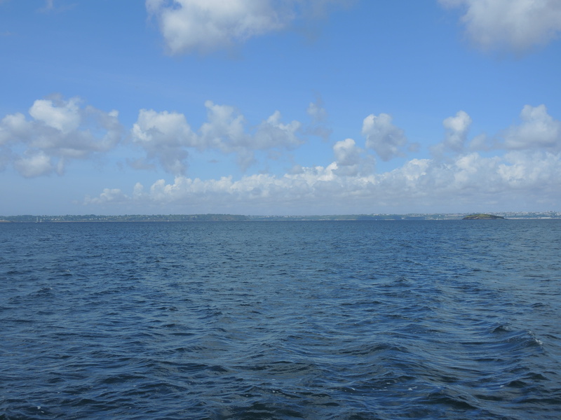 tranquil scene, blue, Ocean, wave, boat, rippled, seascape, no People, waterfront, tranquility, horizon, idyllic, sky, summer, horizon over water, outdoors
