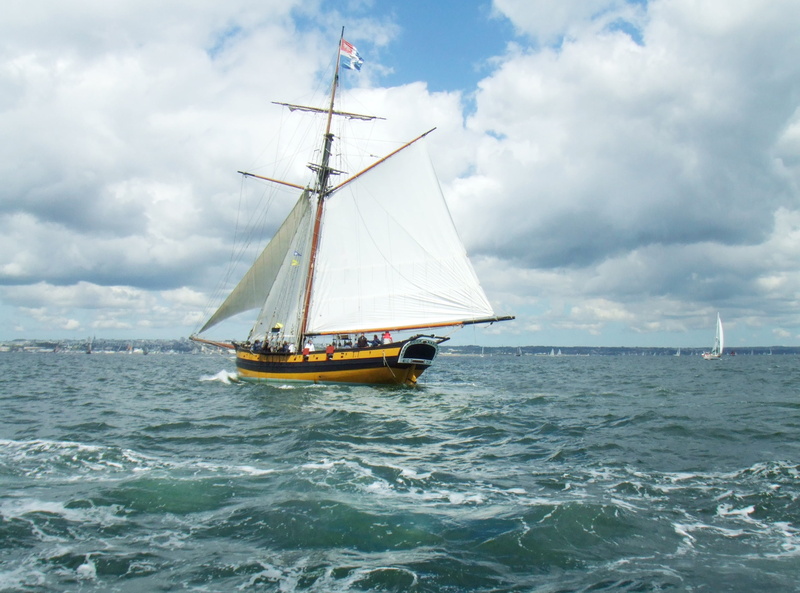 sailing ship, 1080P, rigging, sailing, sailboat, sky, ship, yacht, nature, tall ship, cloud - sky, mode of transportation, horizon, former, brest, transportation
