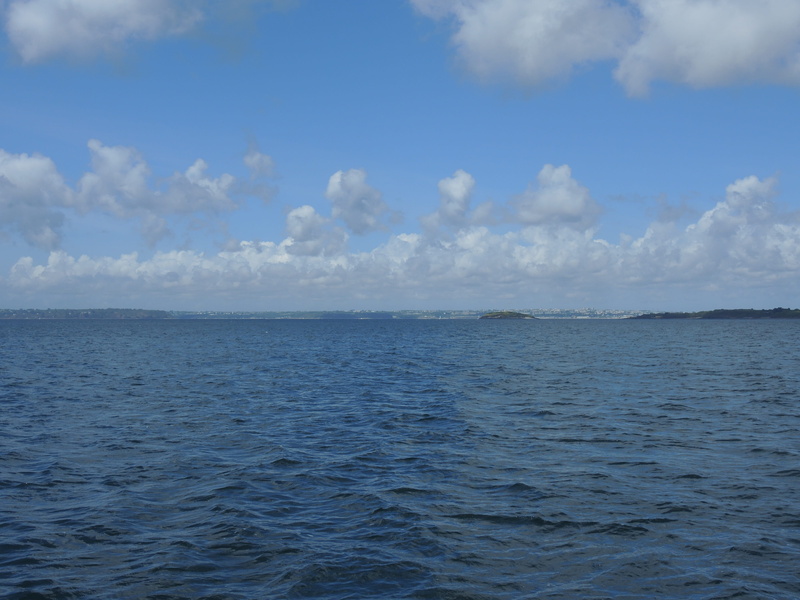 Sea, horizon over water, rippled, Rade, horizon, Ocean, tranquil scene, scenics - nature, nature, Boat, outdoors, beauty in nature, Brest, water, cloud - sky