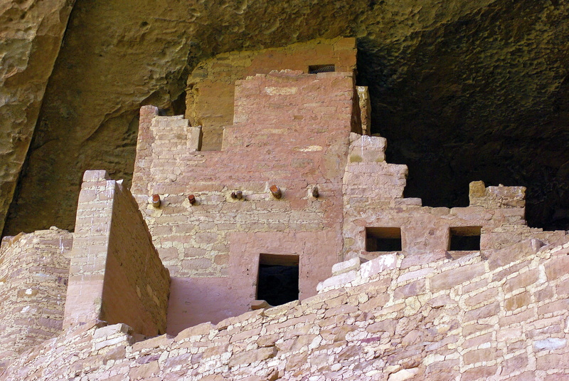 building, wall - building feature, mesa, the past, viga, buildings, desert, outdoors, wall, indian, tourism, nature, pueblo, puebloan, colorado, no people