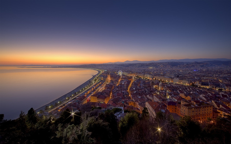 Lights, 1080P, Houses, France, City, Night