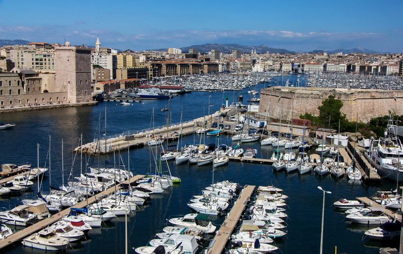 promenade, boats, piers, home, France, Marseille, 4K