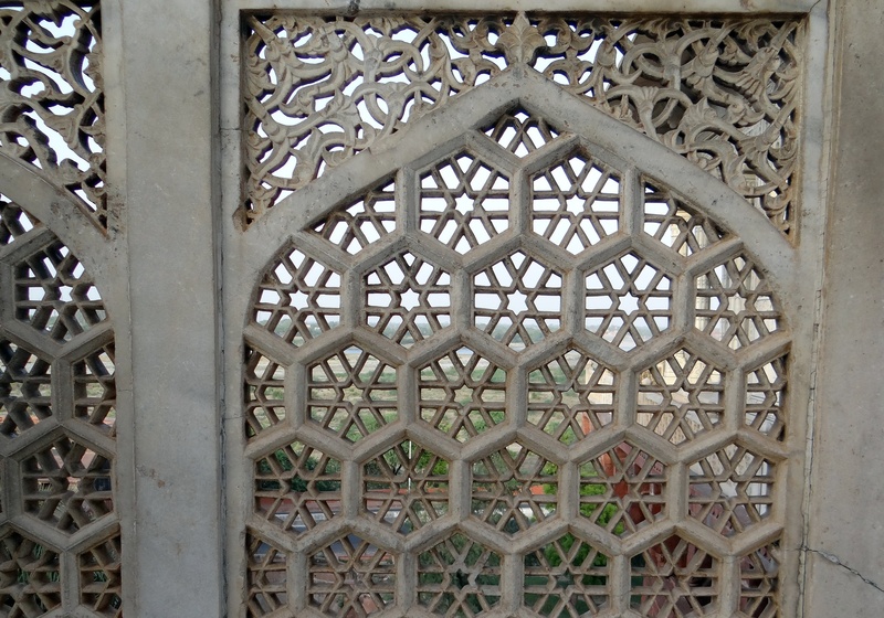 india, floral pattern, entrance, pattern, building, agra, day, white, building exterior, design, door, wrought iron, musamman burj, architecture, marble