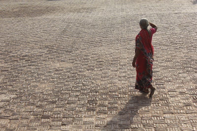 hood - clothing, india, red, full length, sari, lifestyles, woman, footpath, clothing, nature, adult, real people, rear view, one person, warm clothing
