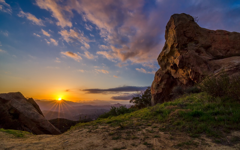 topangacanyon, cliffs, california, landcape, photography, climb, sunset, sky, clouds, nature, worth, 4K