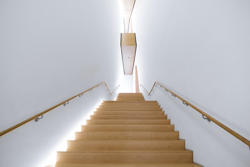 no people, empty, staircase, absence, built structure, sfmoma, san francisco, home interior, white color, moma, white, the way forward, diminishing perspective