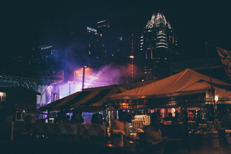 building, performance, 5K, vibes, crowd, street, nightlife, lights, building exterior, texas, city life, urban, sky, neon, real people, adult, architecture