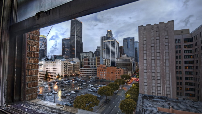 avenue, office building exterior, building exterior, skyscraper, 1080P, structure, built structure, residential district, tall - high, tall, river, architecture