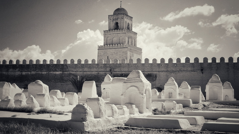 monuments, 4K, the past, belief, tunisia, black and white, tower, no people, building exterior, architecture, nature, sunlight, old, travel, low angle view