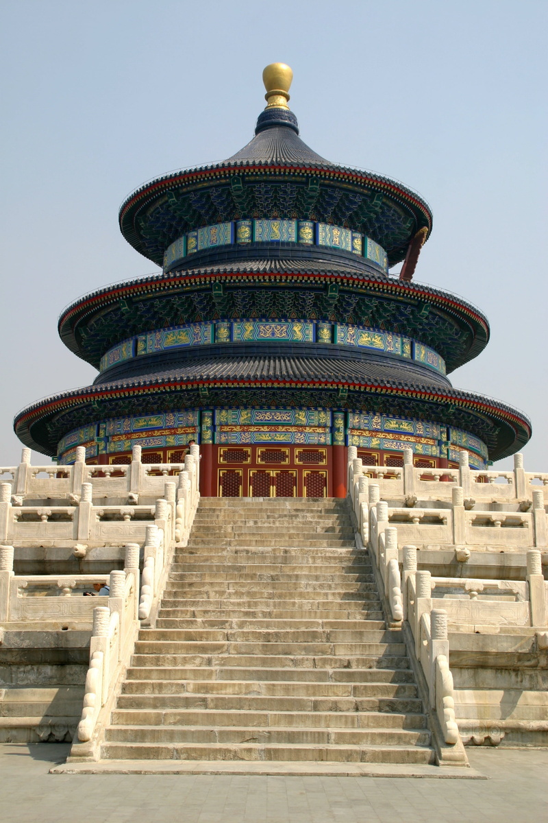 staircase, ancient, traditionally, ornate, steps, building, travel, outdoors, building exterior, the past, peace stamp, clear sky, china - East Asia, temple - Building
