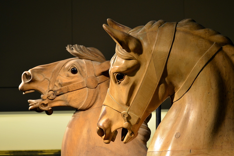 oise, castle, craft, horse, museum of the horse, animal body part, france, representation, indoors, chantilly, animal head, no people, herbivorous, animal themes