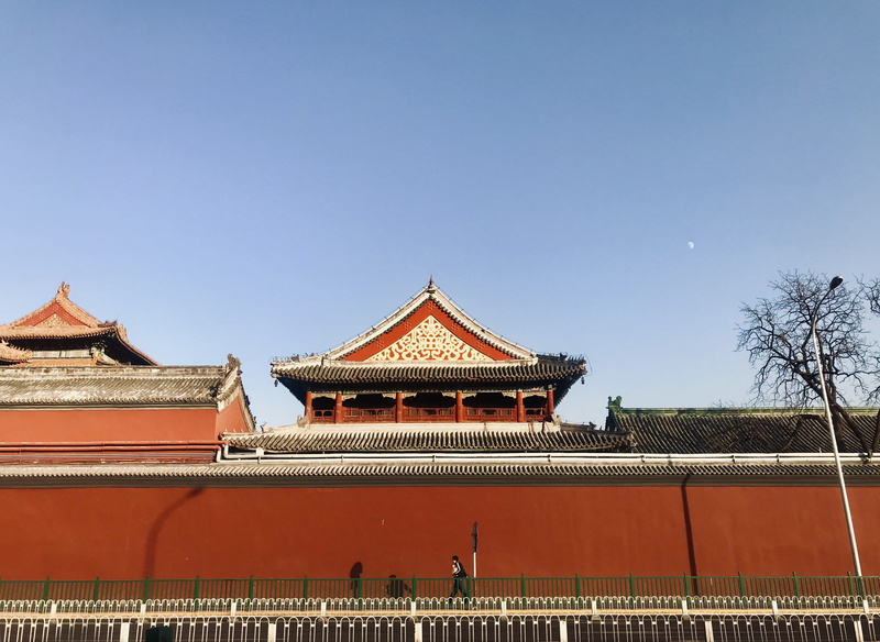 building, building exterior, copy space, human, blue, neighborhood, roof, person, worship, outdoors, place of worship, pagoda, day, travel, 4K, belief