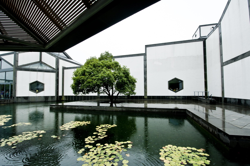 swimming pool, waterfront, water, built structure, reflection, pool, lake, outdoors, nature, day, growth, window, rain, building exterior, design, tree