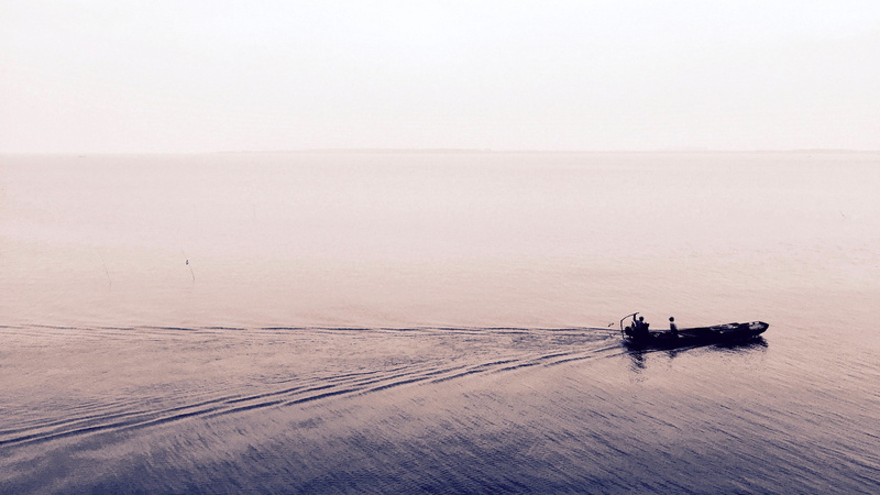 Suzhou, China, water, day, public domain, 2K, Boat, sailing, mode of transportation, men, scenics - nature, tranquility, silhouette, fisherman, beauty in nature