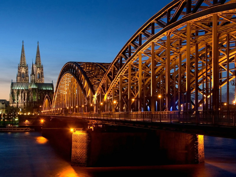 germany, 720P, hohenzollern, bridge, cathedral