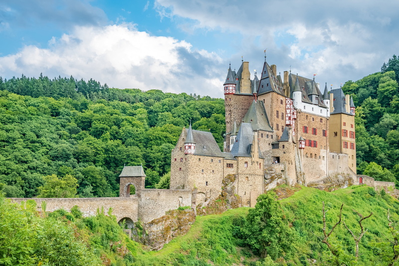 Eltz, medieval, forest, architecture, 2K, castle, ancient, Germany