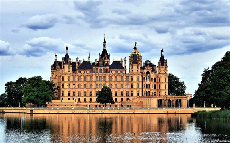 Architecture, 1080P, Schwerin Palace, Palaces