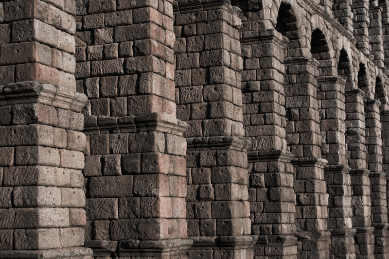 large group of objects, segovia, 5K, the past, built structure, architecture, building exterior, in a row, full frame, europe, side by side, old, wall - building feature