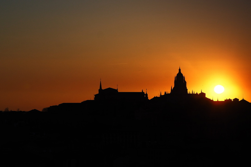 spire, built structure, cathedral, spirituality, copy space, history, no people, place of worship, travel, architecture, 4K, sun, tourism, religion, orange color
