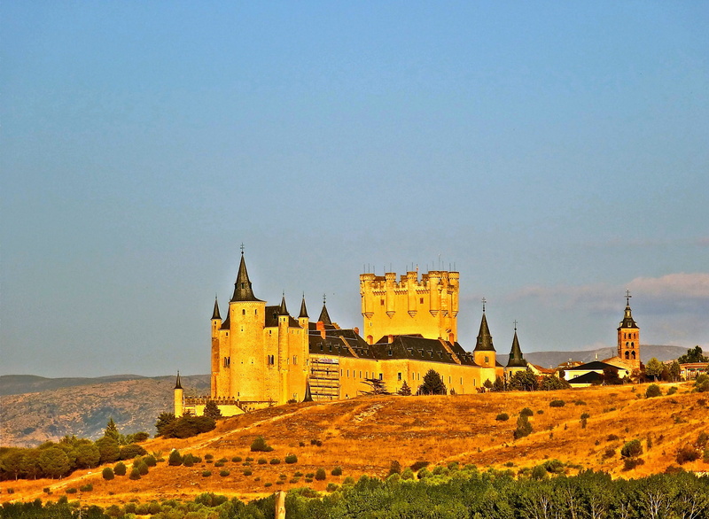 alcazar, travel, sky, architecture, tourism, spain, the past, segovia, building exterior, day, castle, fort, 4K, history, no people, outdoors, castillo segovia