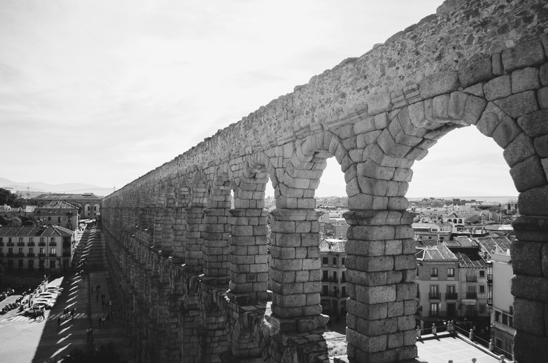 ruined, tourism, arch, archaeology, day, the past, architecture, acueducto, sky, españa, outdoors, no people, historic, old ruin, ancient civilization