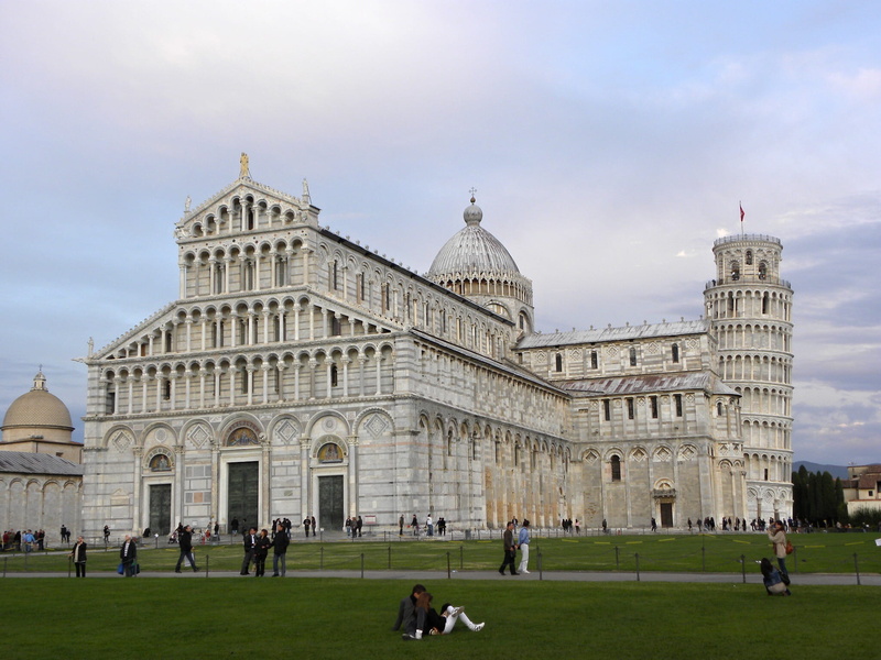Tower, group of people, architecture, dome, sky, crowd, the past, pisa, government, nature, built structure, day, city, Pisa, outdoors, grass, square of miracles