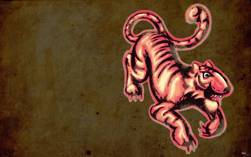 retro Styled, creativity, background, lion - Feline, china - East Asia, animal representation, no People, old-fashioned, tiger, old, design, craft, representation