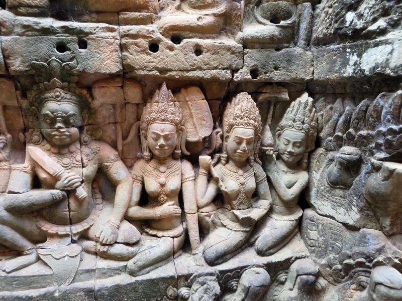 the past, no people, religion, statue, Banteay Srei, art and craft, carving - craft product, Temple, idol, ancient civilization, sculpture, tourism, craft