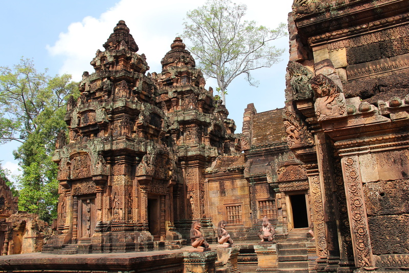 brown, nature, buddhism, siem reap, low angle view, ruin, spirituality, sky, building exterior, archaeology, the past, architecture, khmer, heritage, angkor