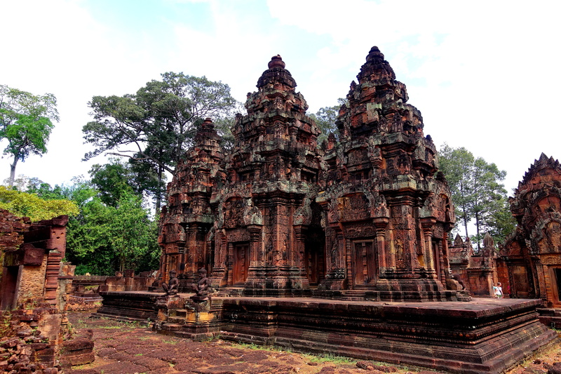 travel destinations, sky, asia, religion, day, Complex, place of worship, old ruin, built structure, no people, 5K, travel, tree, outdoors, ancient civilization