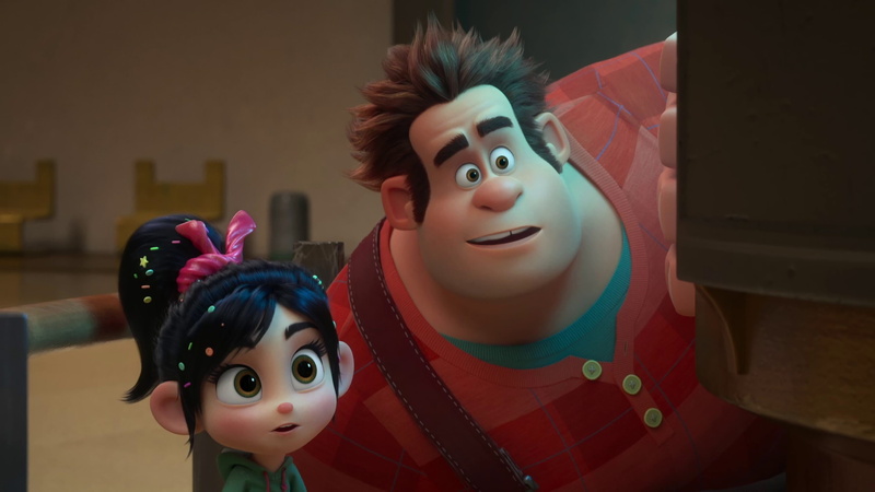 characters, Ralph Breaks the Internet: Wreck-It Ralph 2, two, 4K, male, cartoon, 4k, girl