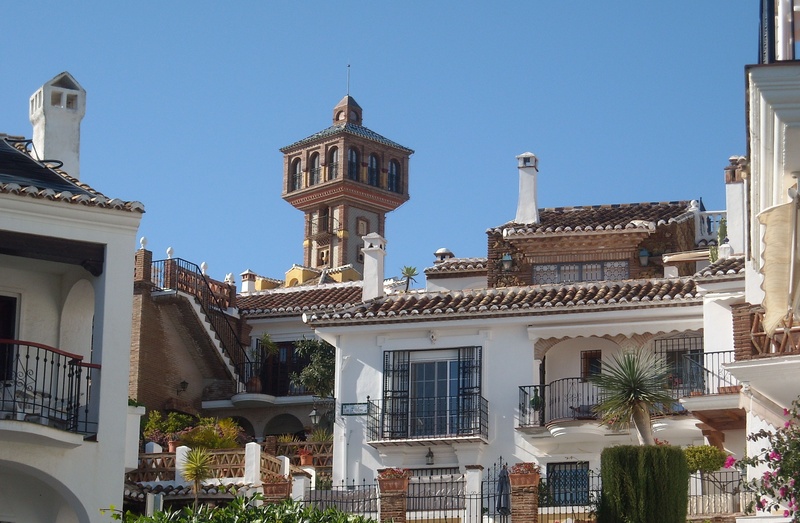 place of worship, luxury, built structure, day, tower, belief, spain, spirituality, low angle view, sky, clear sky, window, architecture, blue, 2K, city
