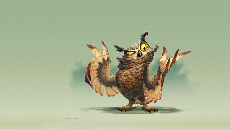 falcon - bird, close-up, full length, beak, spread wings, positive, flying, art, eagle, copy space, mood, indoors, 1080P, James Castillo, owl, vertebrate