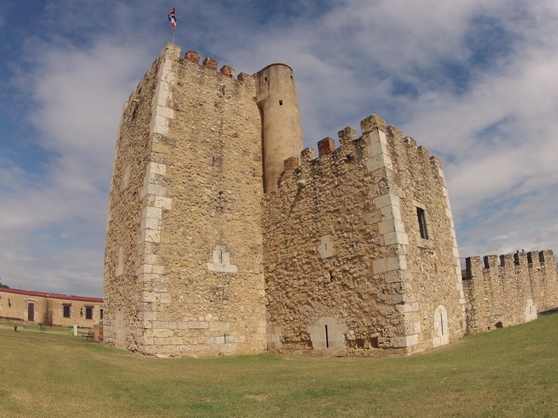 no people, santo domingo, castle, landscape, 2K, sky, outdoors, strong ozaleza, old ruin, day, dominican republic, fort, archaeology, tourism, cloud - sky