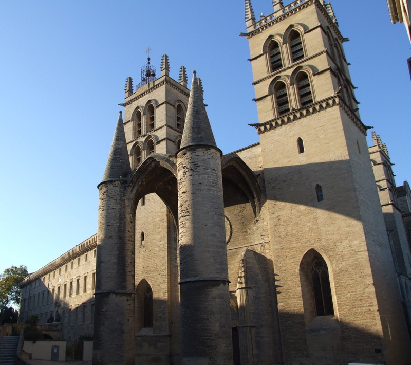 1080P, francia, saint, arquitectura, pierre, montpellier, catedral