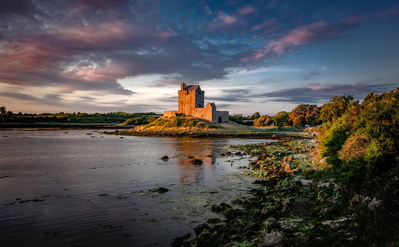 Ireland, Castle, Castles, 1080P, Dunguaire Castle