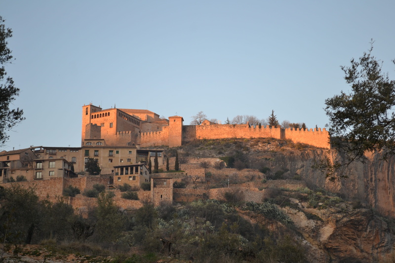 ancient, no people, fortified wall, outdoors, history, blue, huesca, fort, copy space, travel destinations, architecture, building exterior, old, sky, built structure