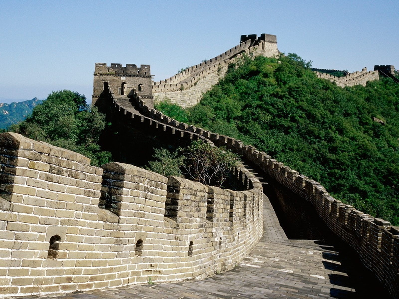 Sky, built structure, 720P, ancient, surrounding wall, ancient civilization, plant, China, fort, history, castle, nature, no people, tree, fortified wall