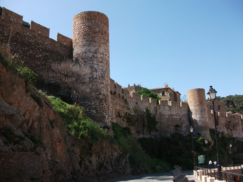 Girona, Tossa De Mar, Catalonia, architecture, building, the past, old, clear sky, travel destinations, fortified wall, medieval, building exterior, wall