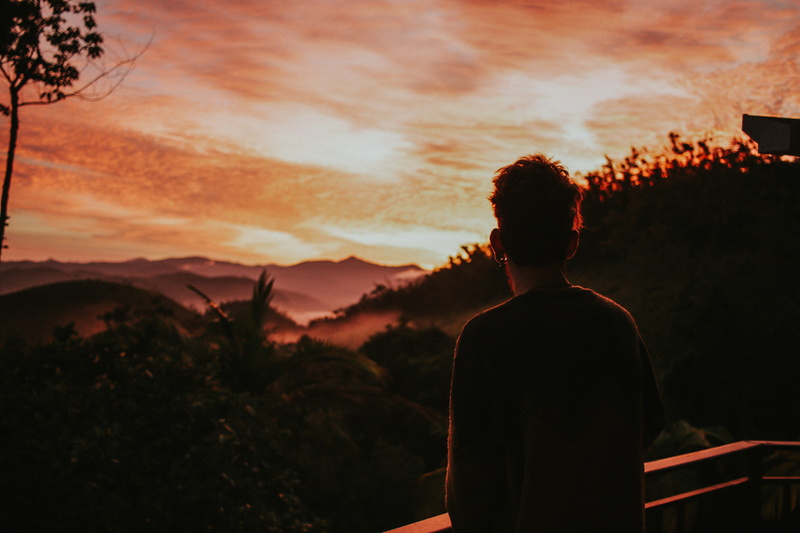male, standing, sight, real people, cloud - sky, looking at view, near, nature, tree, 5K, beauty in nature, person, vision, lifestyles, adult, outdoors