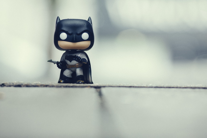 batman, soft, firefly, panda - animal, figurine, figure, human representation, cricket insect, dof, representation, cartoon, 5K, toy, invertebrate, close-up