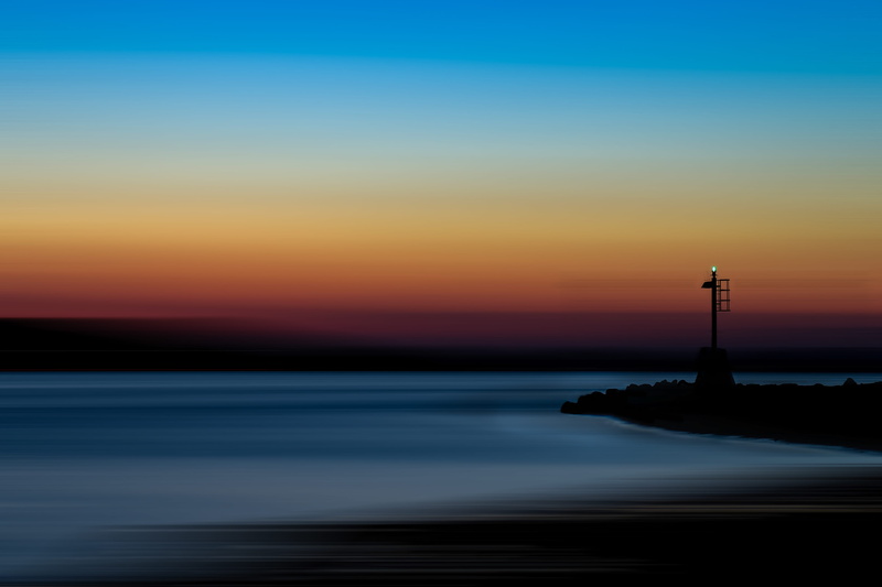 no people, built structure, sunrise, tranquil scene, banister, horizon, lighthouse, 5K, nature, architecture, handrail, photography, dawn, beauty in nature