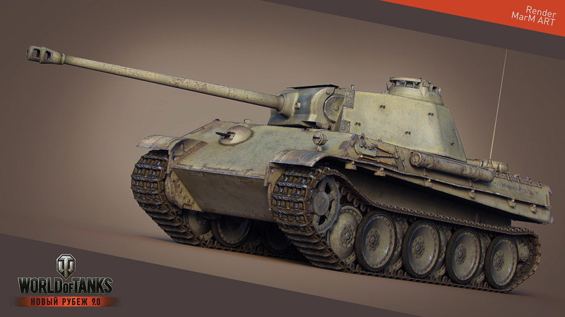 d, 1080P, pzv, panther, games, world of tanks, tanks from games, world, graphics, 3d graphics, tanks