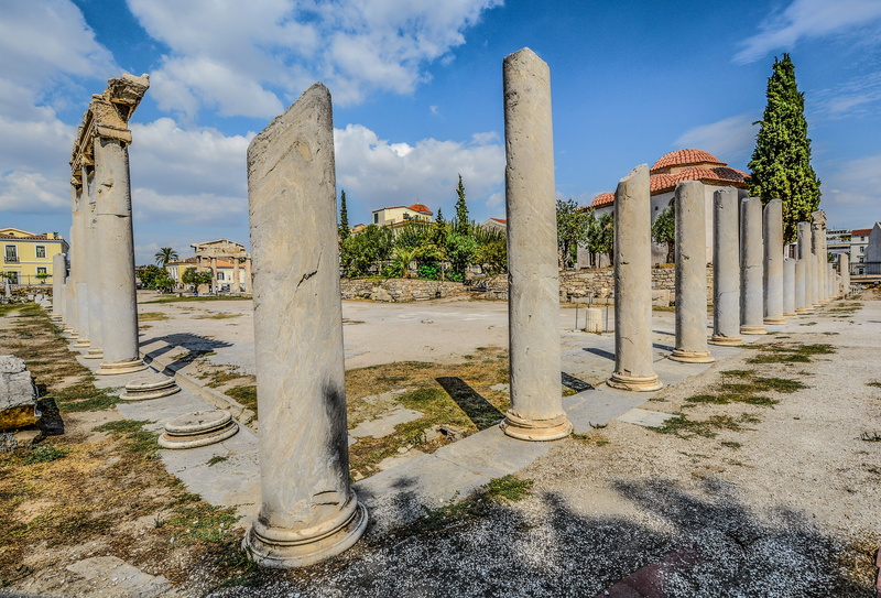 Ruins, nature, Greece, architectural column, history, Greek, built structure, archaeology, ancient, travel, outdoors, Athens, old ruin, monument, old, columns