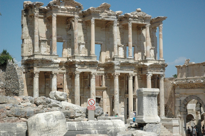 turkey, sculpture, architecture, ancient, history, art and craft, ruined, library, day, place of worship, built structure, 2K, travel destinations, building exterior