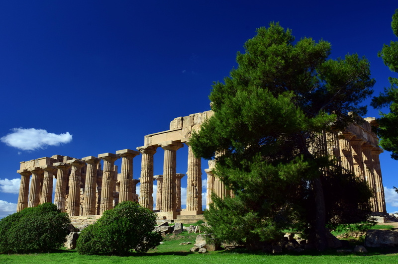 pillar, ancient civilization, selinunte, leave, site, weathered, 5K, day, places of interest, transience, travel, outdoors, greece, partenon, clear sky