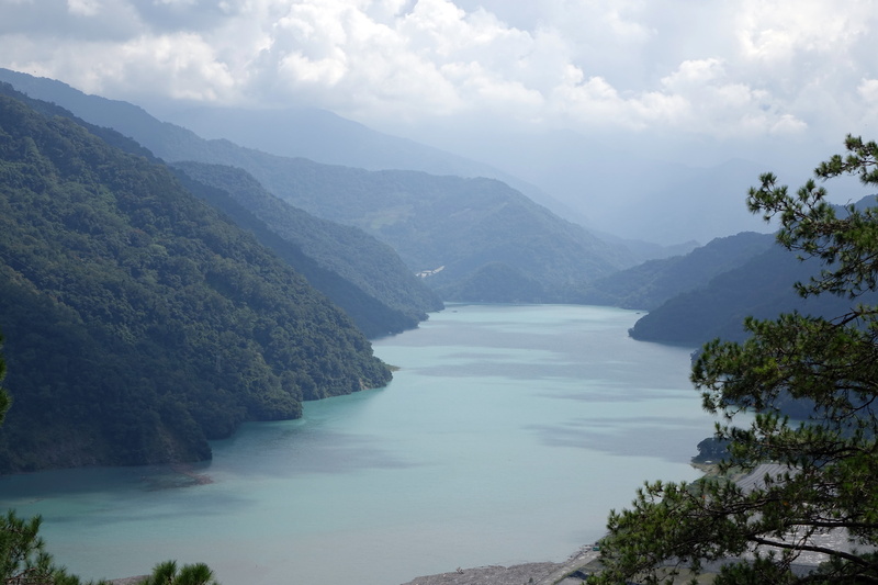 non-urban scene, mountain, remote, tree, water, flowing water, a surname, sky, plant, scenics - nature, land, beauty in nature, yu mud, taichung, cloud - sky