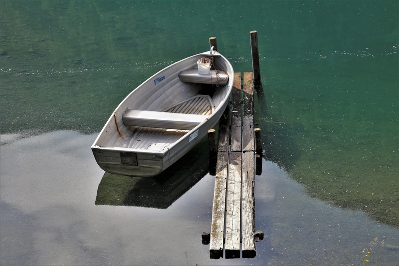 reflection, transportation, rest, mirror image, body, mood, daytime, relaxation, nature, no people, waterfront, scenery, gray, outdoors, haven, the silence