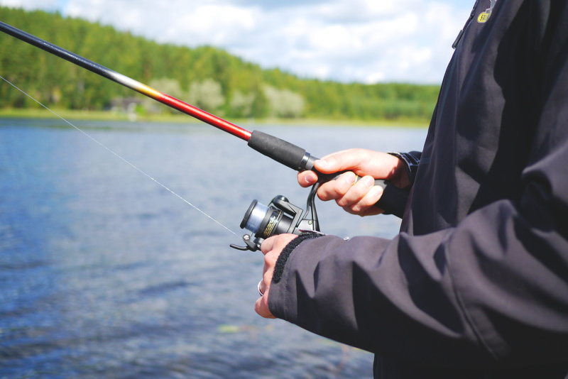 catch up, clothing, midsection, human hand, one person, hands, water, holding, human body part, coil, fish, nature, focus on foreground, patience, sport